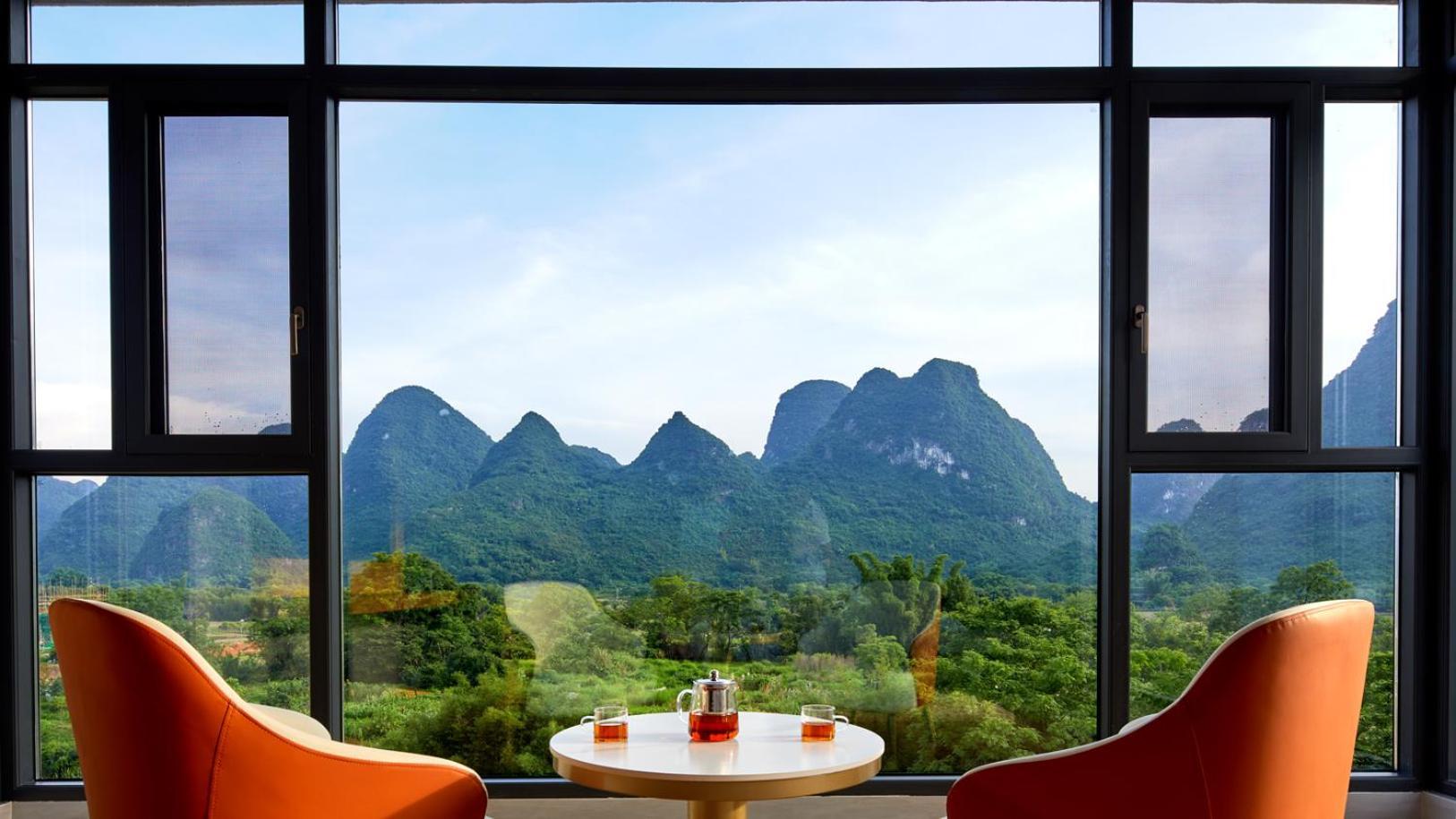 Yangshuo Fortune Lake Inn- One Way Free Pick Up From Airport Or Ts Over 3 Nights Екстер'єр фото