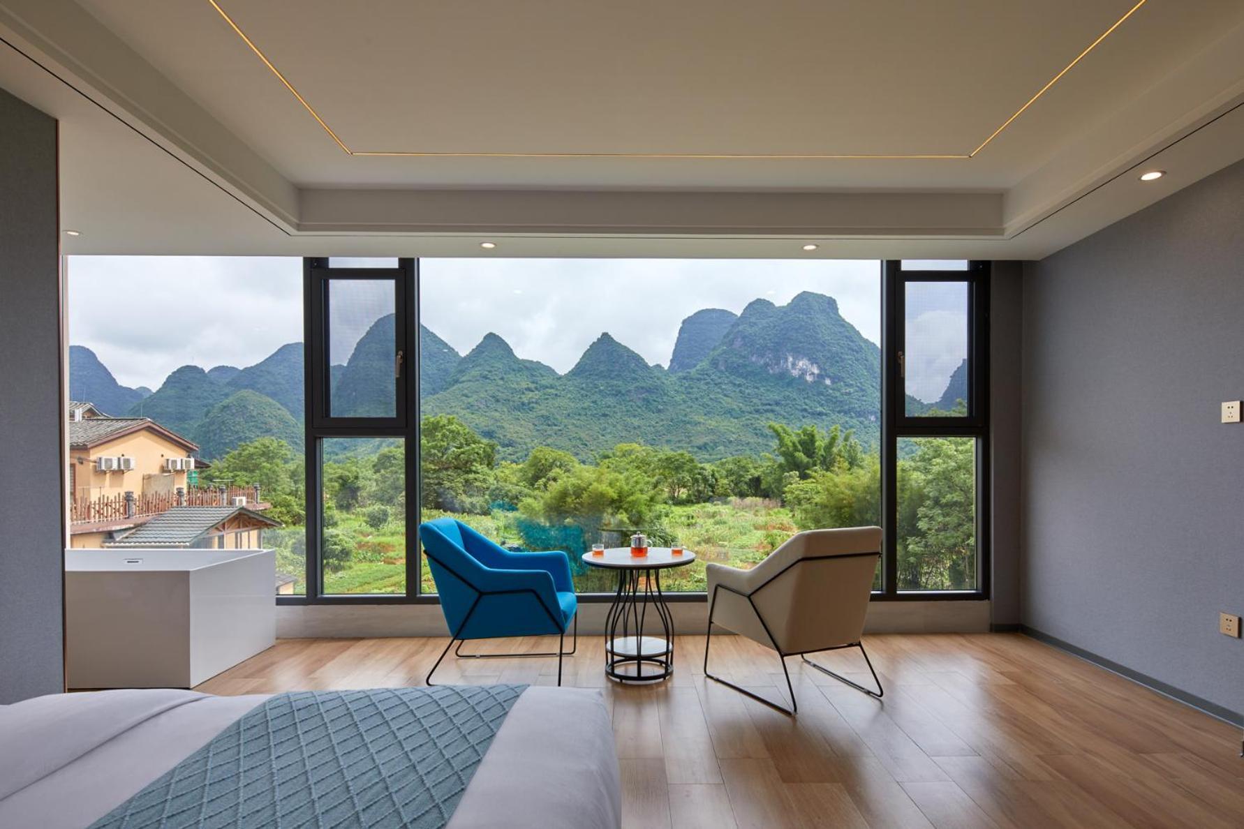 Yangshuo Fortune Lake Inn- One Way Free Pick Up From Airport Or Ts Over 3 Nights Екстер'єр фото